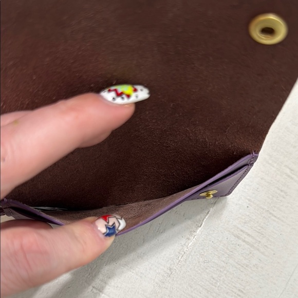 Minor History Purple Card Holder with Gold Details - Picture 5 of 7